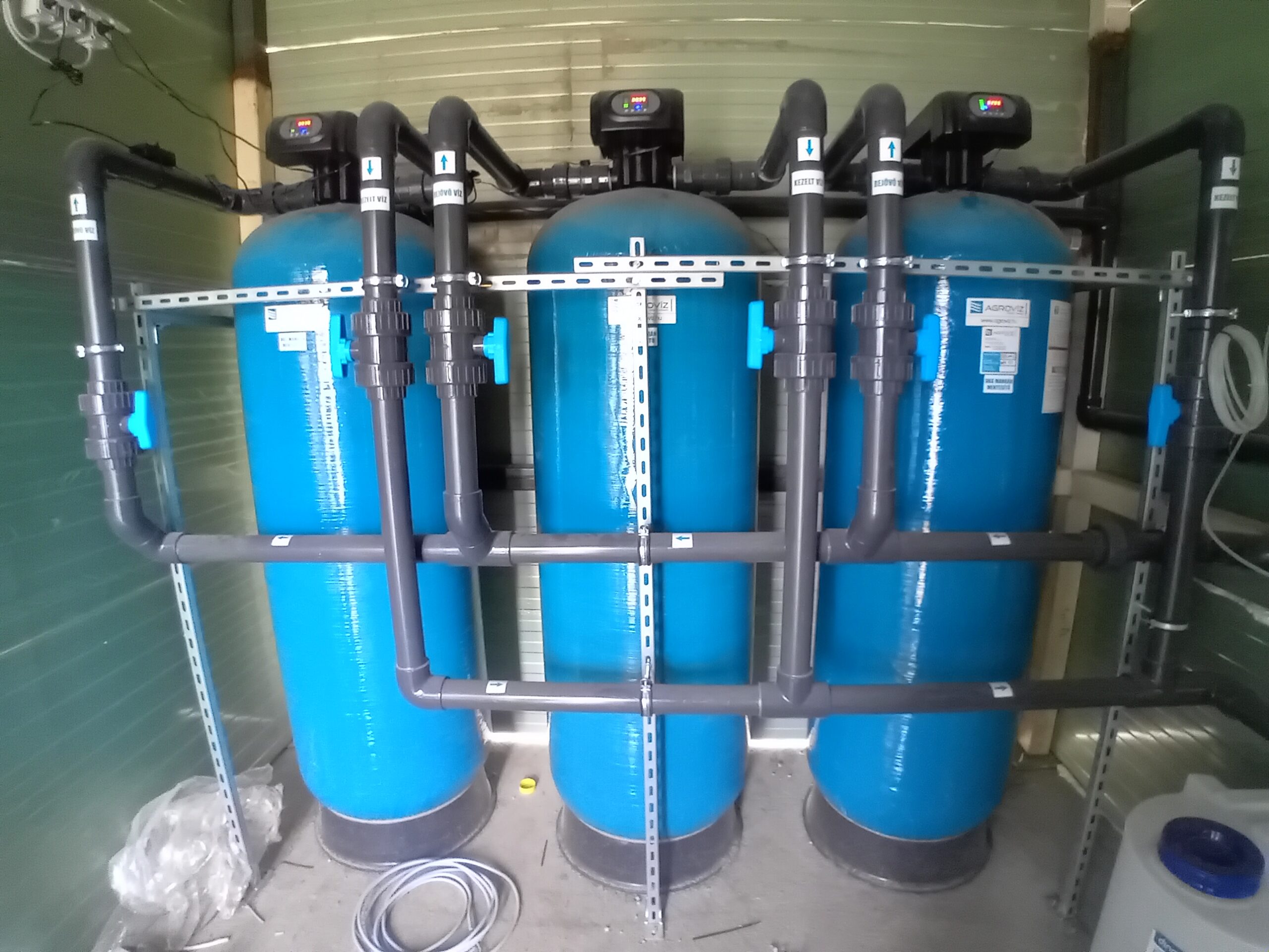 Üzemi vízlágyító referencia